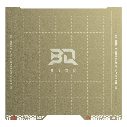 BIQU - Plateau d'impression pour Série H2 Bambu Pyrogrip - Grille PEI Texturée (Spring Steel Sheet Double-Sided Textured PEI Grid) - 355 x 346 mm