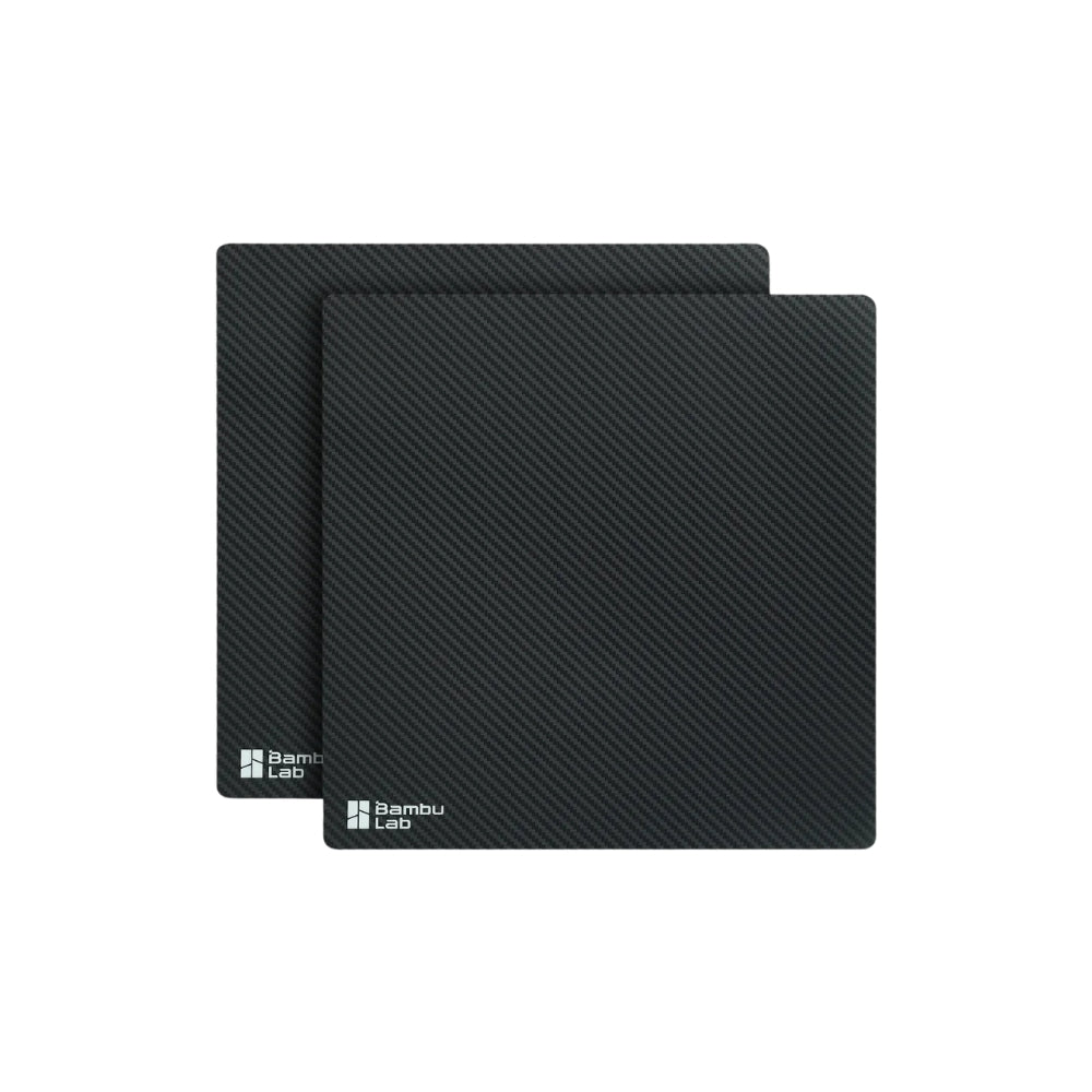 Bambu Lab - A1 Mini - Feuille d'effet 3D Fibre de Carbone (Carbon Fiber   Surface Sheet) - 2 pcs
