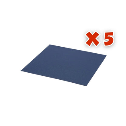Craft Express - 5 Feuilles de Cuir Laserables - 30,5 x 30,5 cm - Bleu