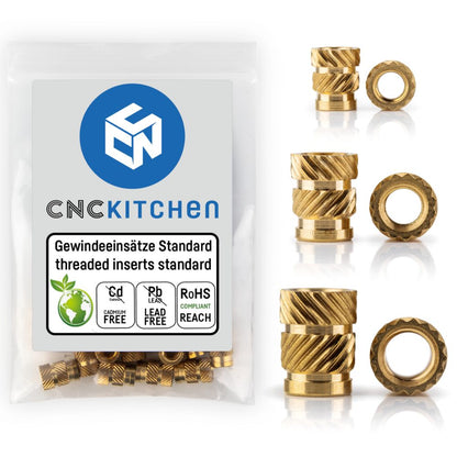 CNC Kitchen - Inserts Filetés Set Standard - Lot de 200 pièces