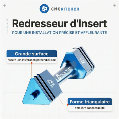 CNC Kitchen - Outil d’Insertion pour Inserts Filetés (Insert straightener) - M5/M6