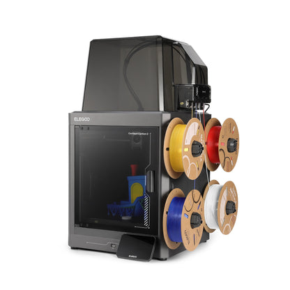 Elegoo - Mini Factory Centauri Carbon 2 Combo - Imprimante 3D avec Multicolore CC2 + CANVAS