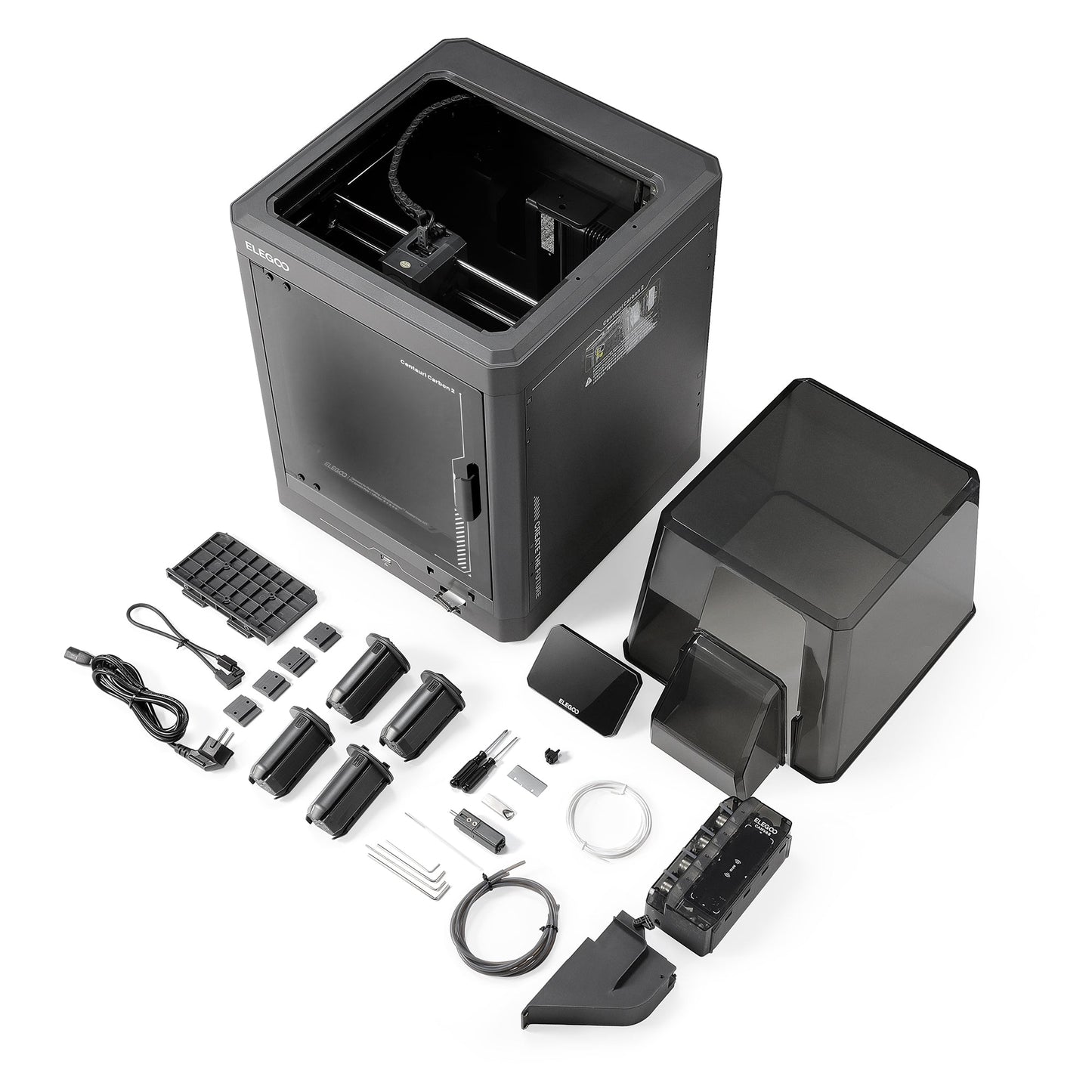 Elegoo - Mega Pack Centauri Carbon 2 Combo - Imprimante 3D avec Multicolore CC2 + CANVAS