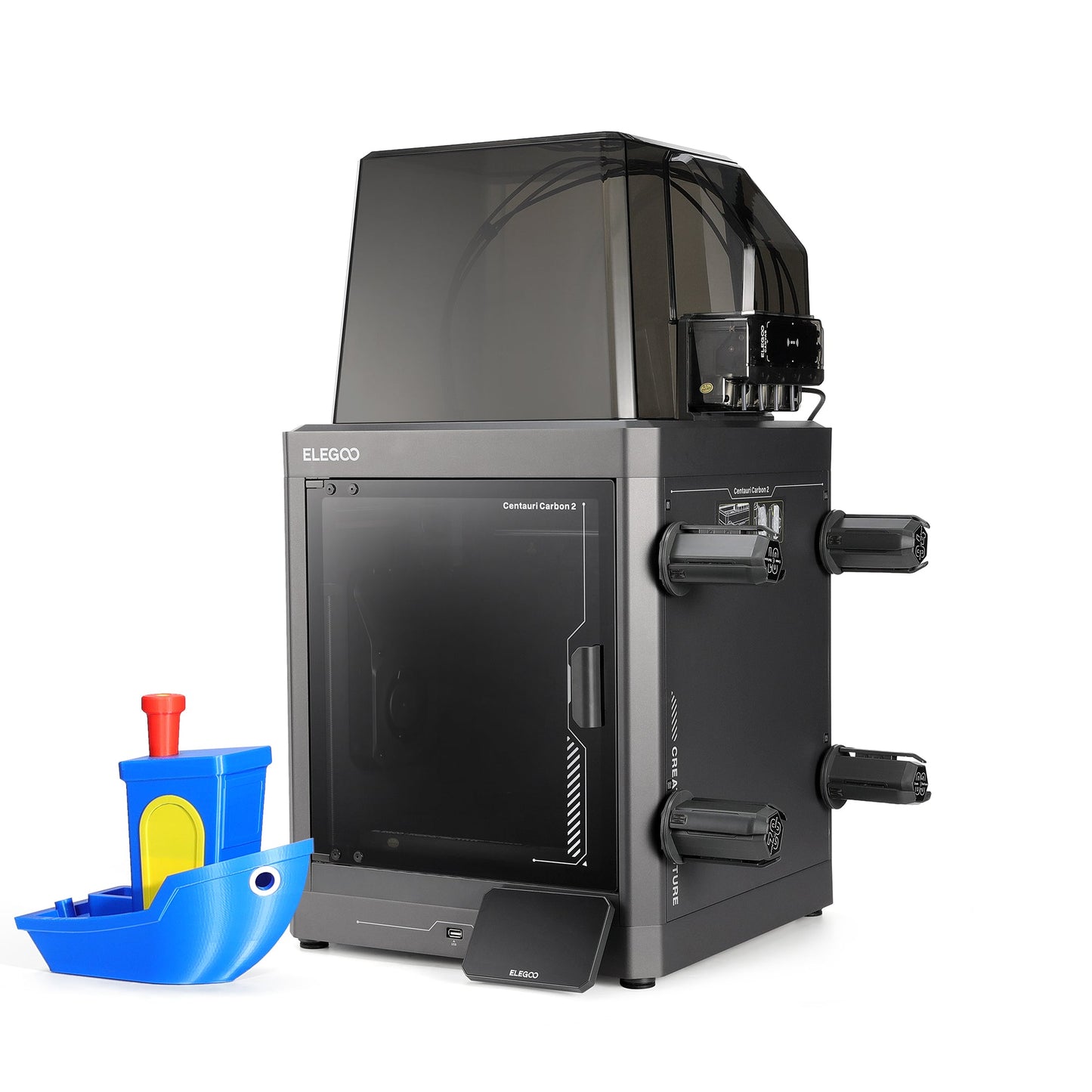 Elegoo - Pack4 x Centauri Carbon 2 Combo - Imprimante 3D avec Multicolore CC2 + CANVAS
