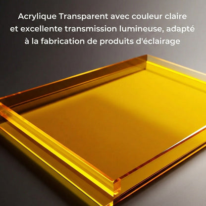 Creality - 10 Plaques Transp. 3 Coul. (Transparent Acrylic Sheets) - 30x30cm - 3mm - Recon. Intel.