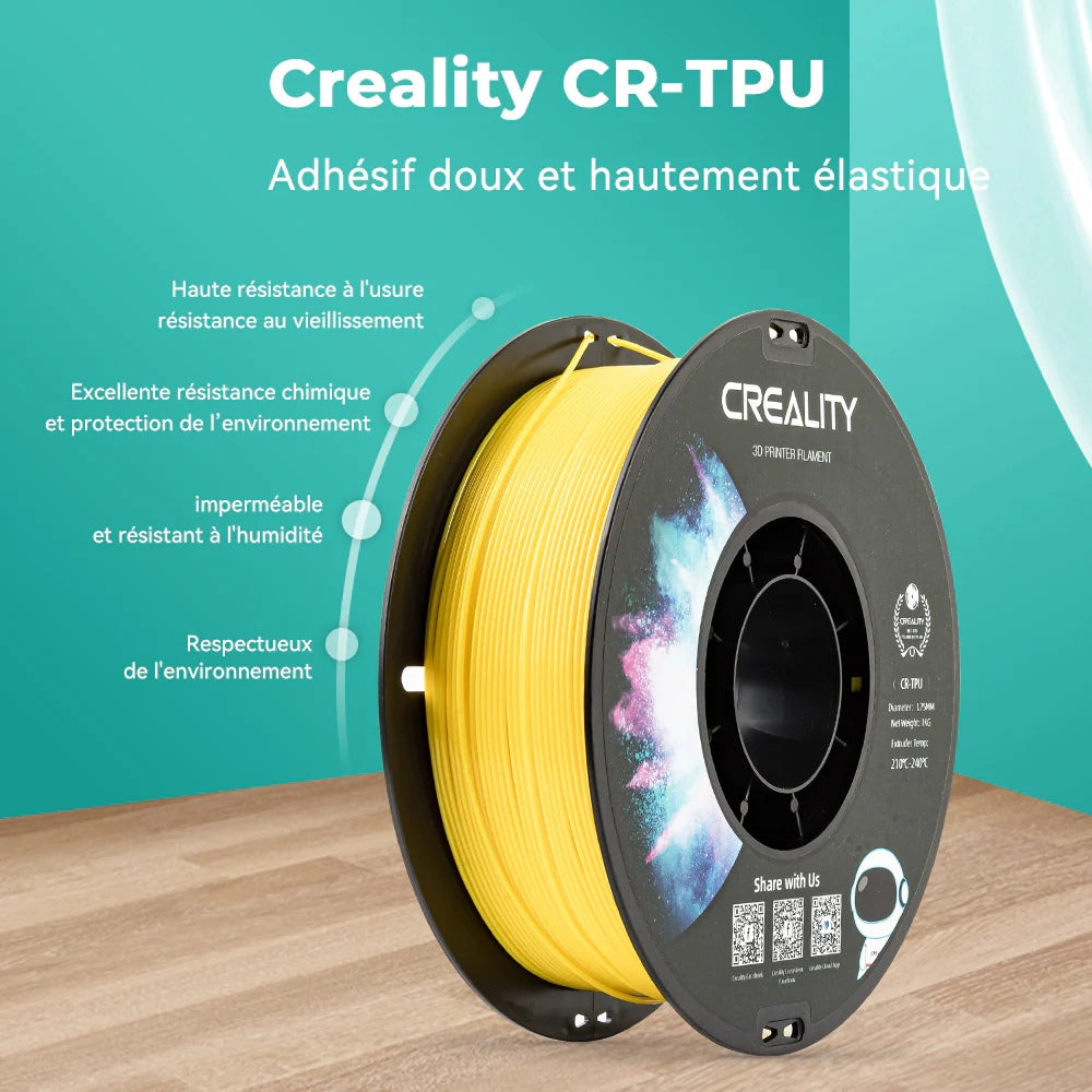 Creality - CR-TPU - Noir (Black) - 1,75 mm - 1 kg