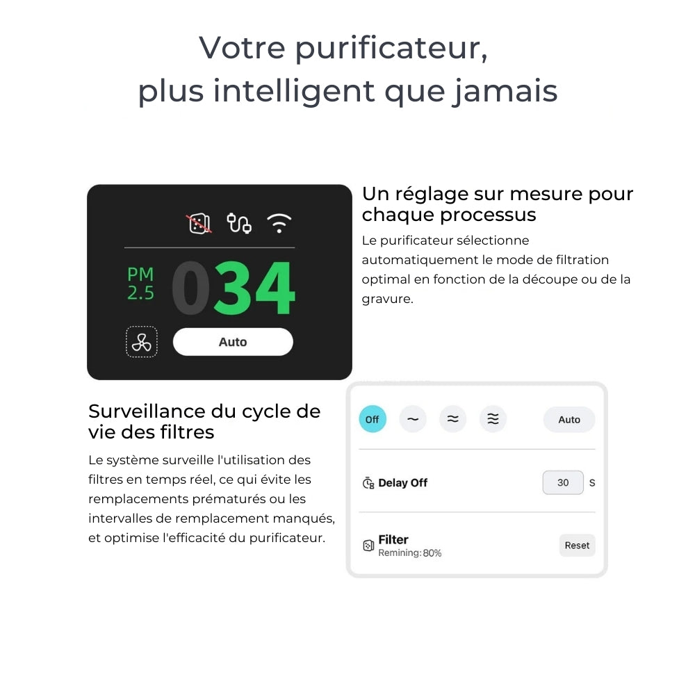Creality - Falcon AP1 - Purificateur de Fumée pour Machine Laser