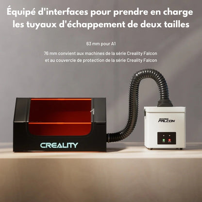 Creality - Falcon YW45 - Purificateur de Fumée de Bureau pour Machine Laser