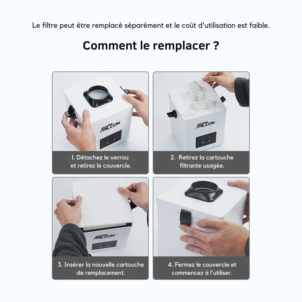 Creality - Falcon YW45 - Purificateur de Fumée de Bureau pour Machine Laser