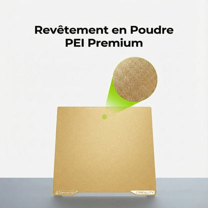 Creality - K2 Pro - Plateau d'impression PEI Double Face Givré