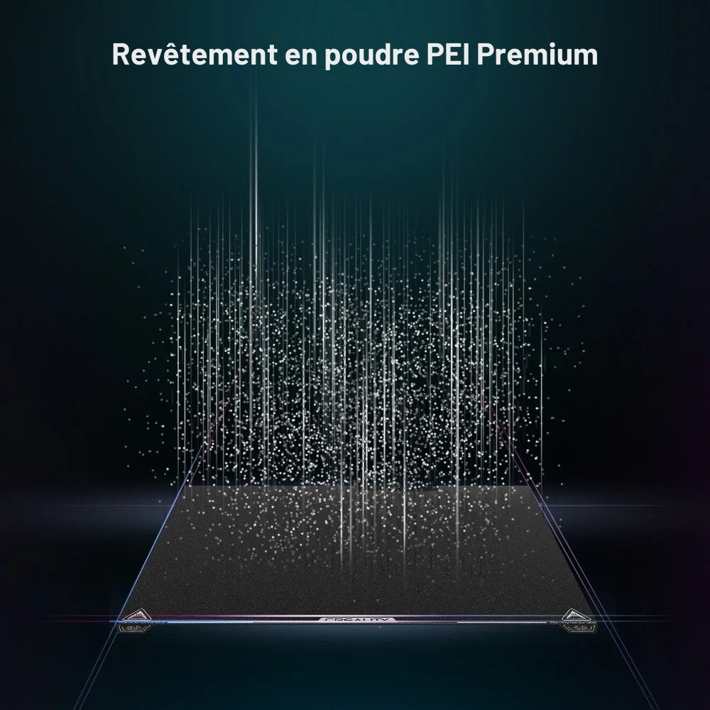 Creality - K2 Plus - Plateau d'impression PEI Givré - 350 x 350 mm
