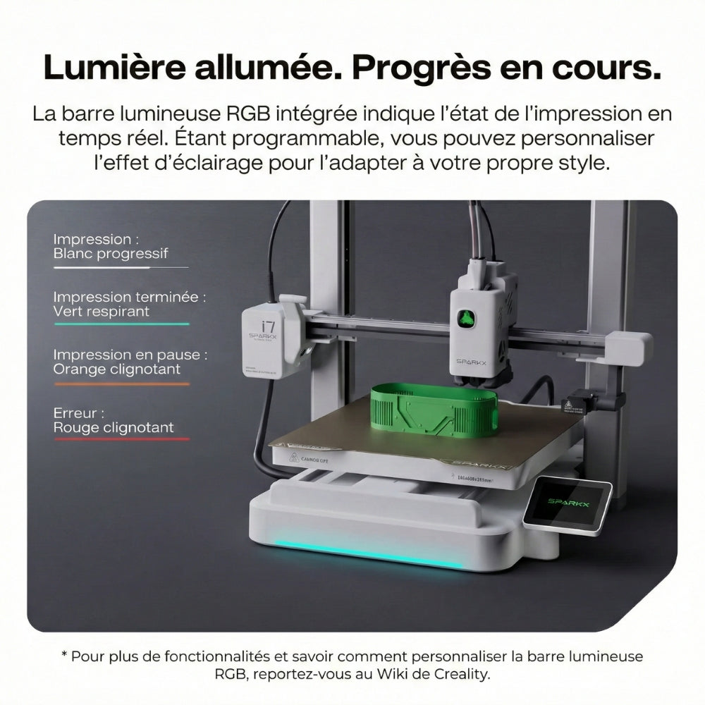 Pack Creality SPARKX i7 Color Combo avec 2 Bobines Offertes