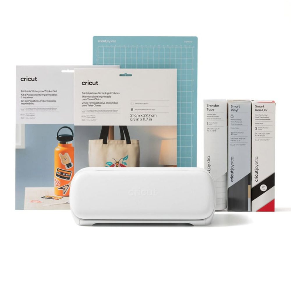 Cricut - Pack Starter Joy Xtra - Machine de découpe + 6 accessoires