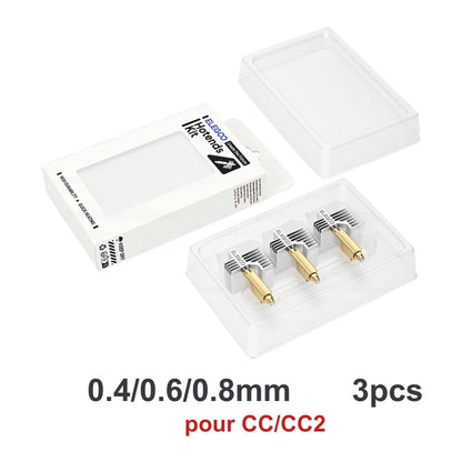 Elegoo - CC/CC2 - Kit de Têtes d'Impression (Hotends Kit) - Taille Multiples - 3 pcs