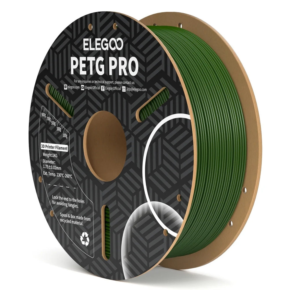 Elegoo - PETG Pro - Vert Olive (Olive Green) - 1,75 mm - 1 kg
