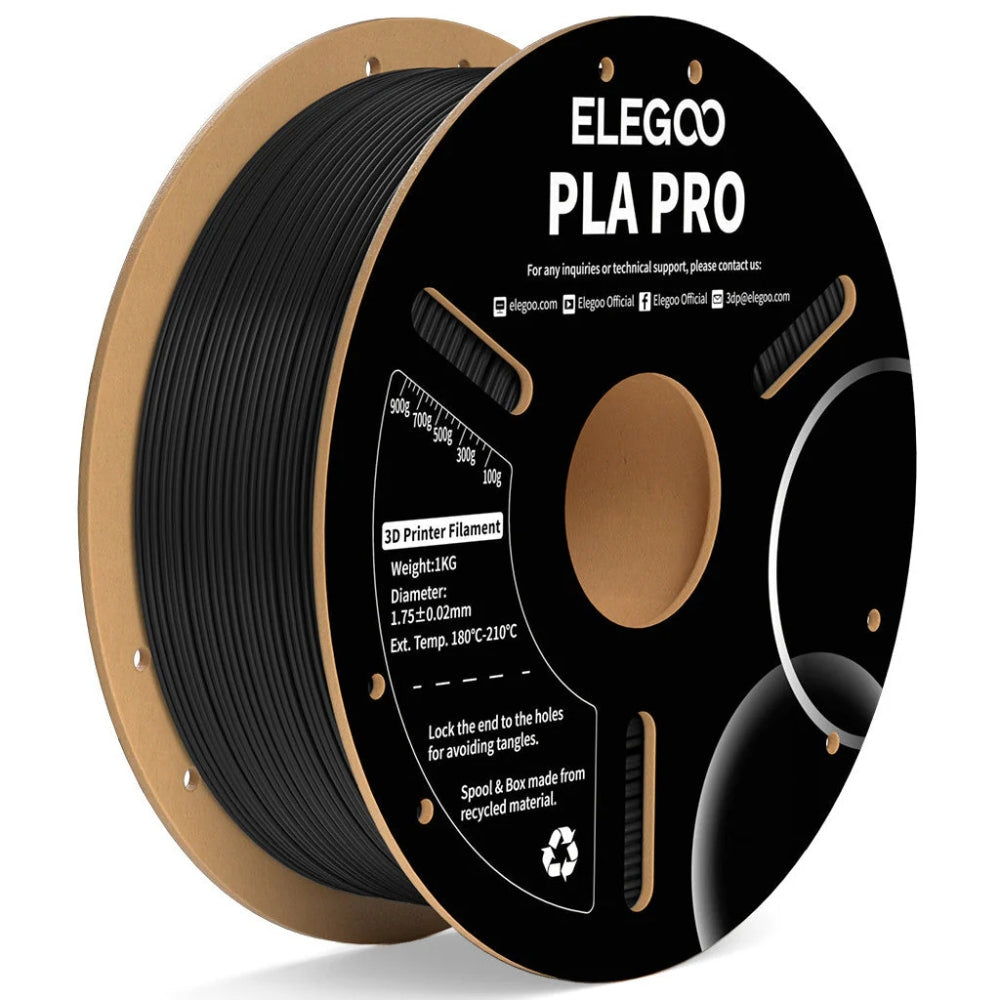 Elegoo - PLA Pro - Noir (Black) - 1,75 mm - 1 kg