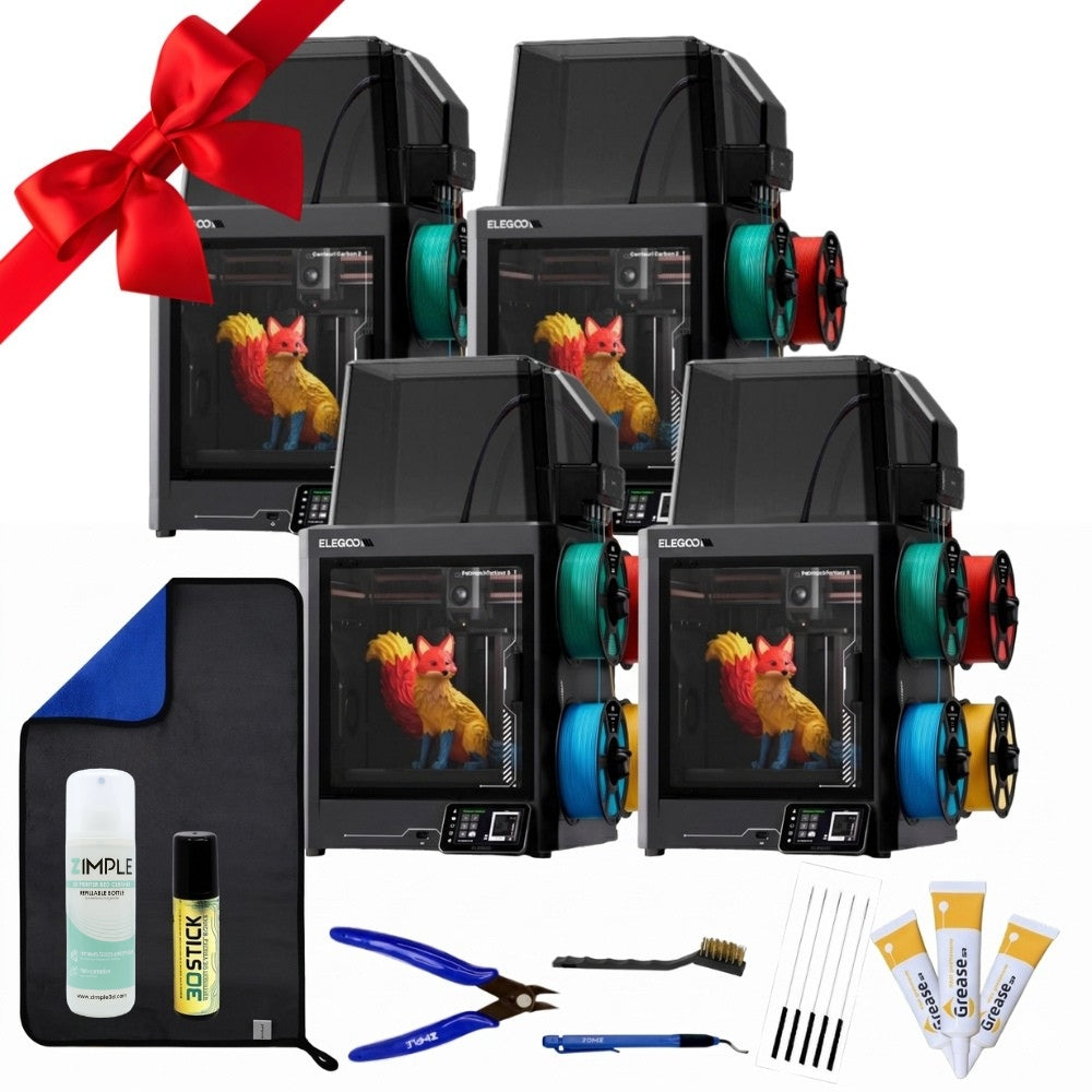 Elegoo - Mini Factory Centauri Carbon 2 Combo - Imprimante 3D avec Multicolore CC2 + CANVAS