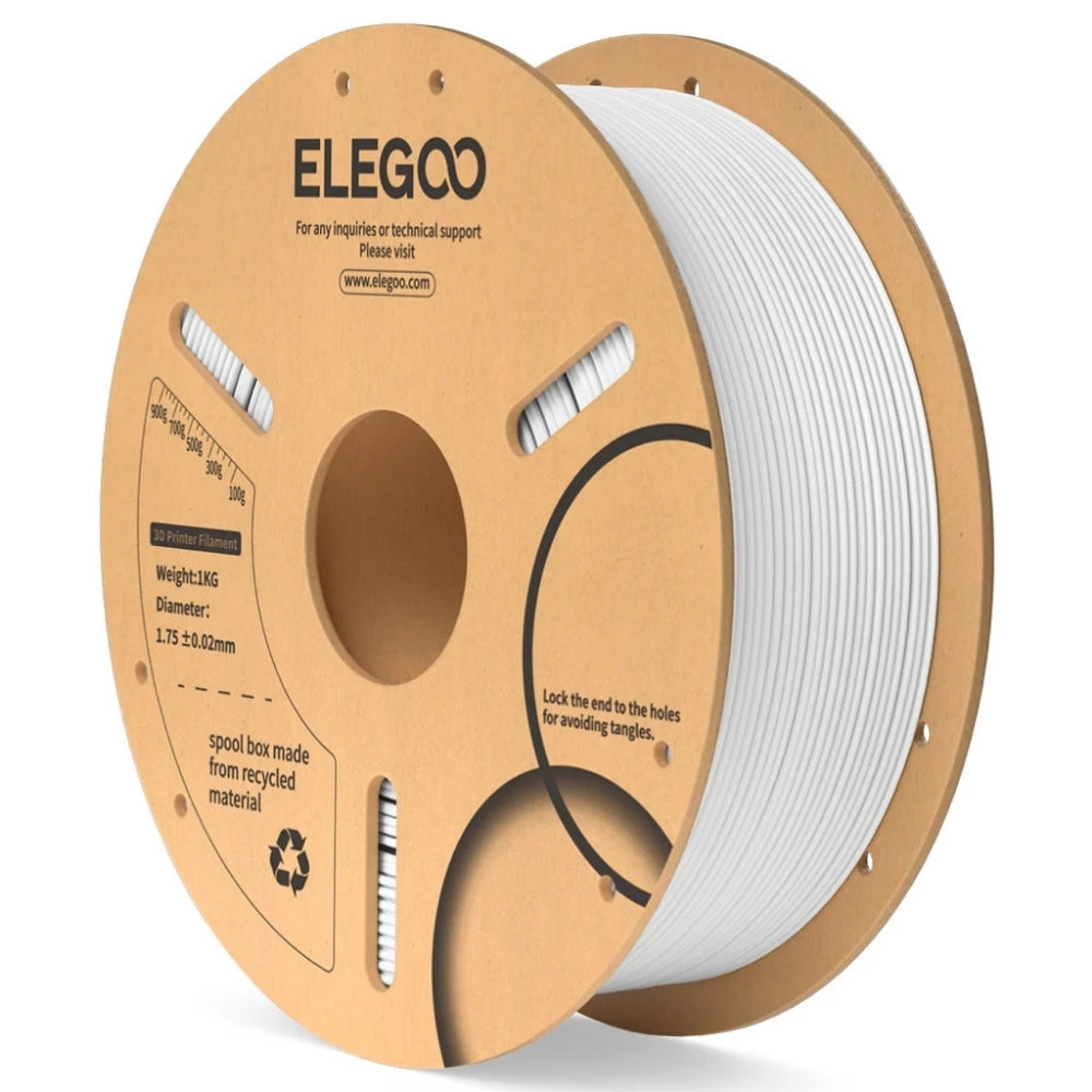 Elegoo - PLA - Blanc (White) - 1,75 mm - 1 kg - RFID