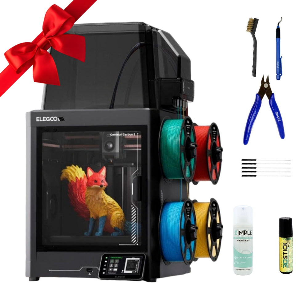 Elegoo - Starter Pack Centauri Carbon 2 Combo - Imprimante 3D avec Multicolore CC2 + CANVAS
