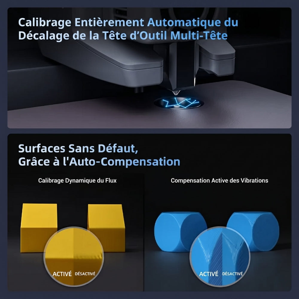 Flashforge - Creator 5 - Imprimante 3D Multi-Couleurs à 4 Têtes d'Impression