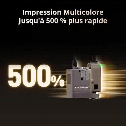 Flashforge - Creator 5 Pro - Imprimante 3D Fermée Multi-Couleurs à 4 Têtes d'Impression