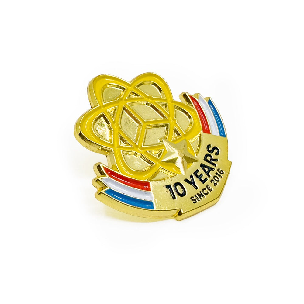 Pins ** Collector ** Atome3D 10 ans - Jaune