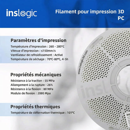 Inslogic - PC (Polycarbonate) - Naturel (Natural) - 1.75 mm - 1 kg