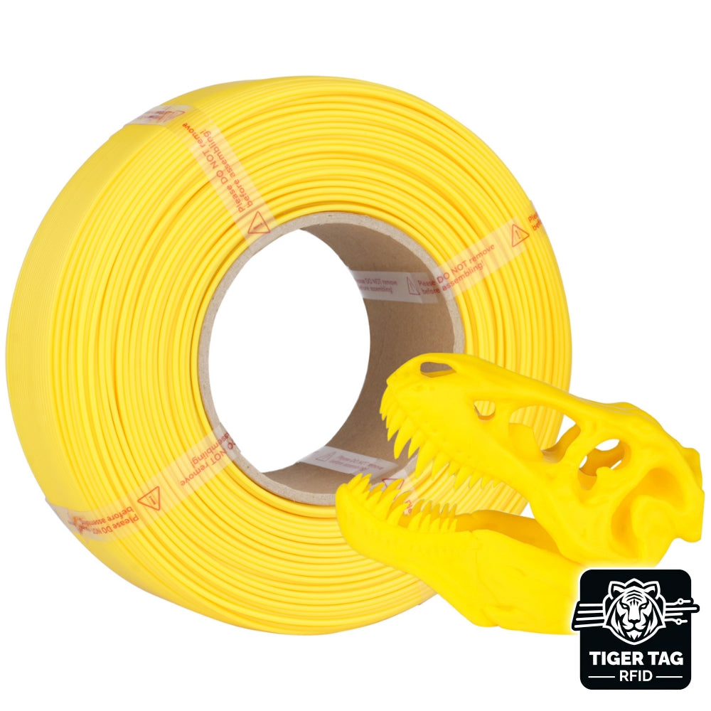 Jamg He - Hi-Speed PLA+ - Jaune Modéré (Medium Yellow) - 1,75 mm - 1 kg - Refill avec RFID TigerTag