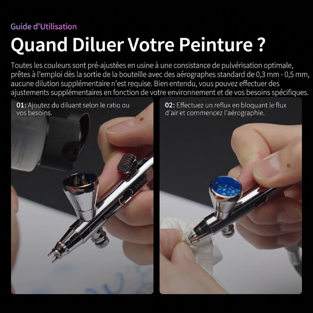 Kaleido ColorWorks - Diluant pour Aérographe (KT201 Airbrush Thinner) - 210ml
