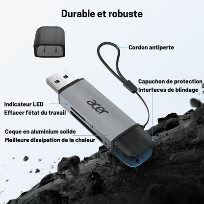 Lecteur de Carte SD/Micro - Adaptateur USB 3.0