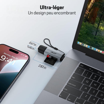 Lecteur de Carte SD/Micro - Adaptateur USB 3.0
