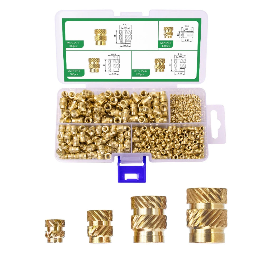 Mintion - Kit d'Inserts Filetés (Threaded Inserts Kit) - 500 pcs