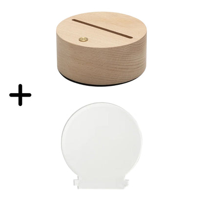 MissKraft - 10  Lampes Rondes Personnalisables en Sublimation - 3 couleurs blanches