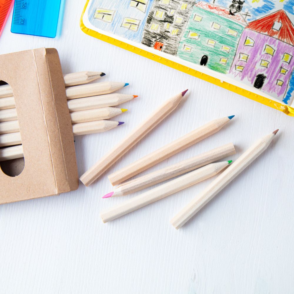 MissKraft - 12 crayons de couleurs Lea à graver