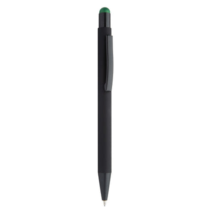 MissKraft -  5 Stylos à bille à graver Pearly Noir embout Vert Foncé