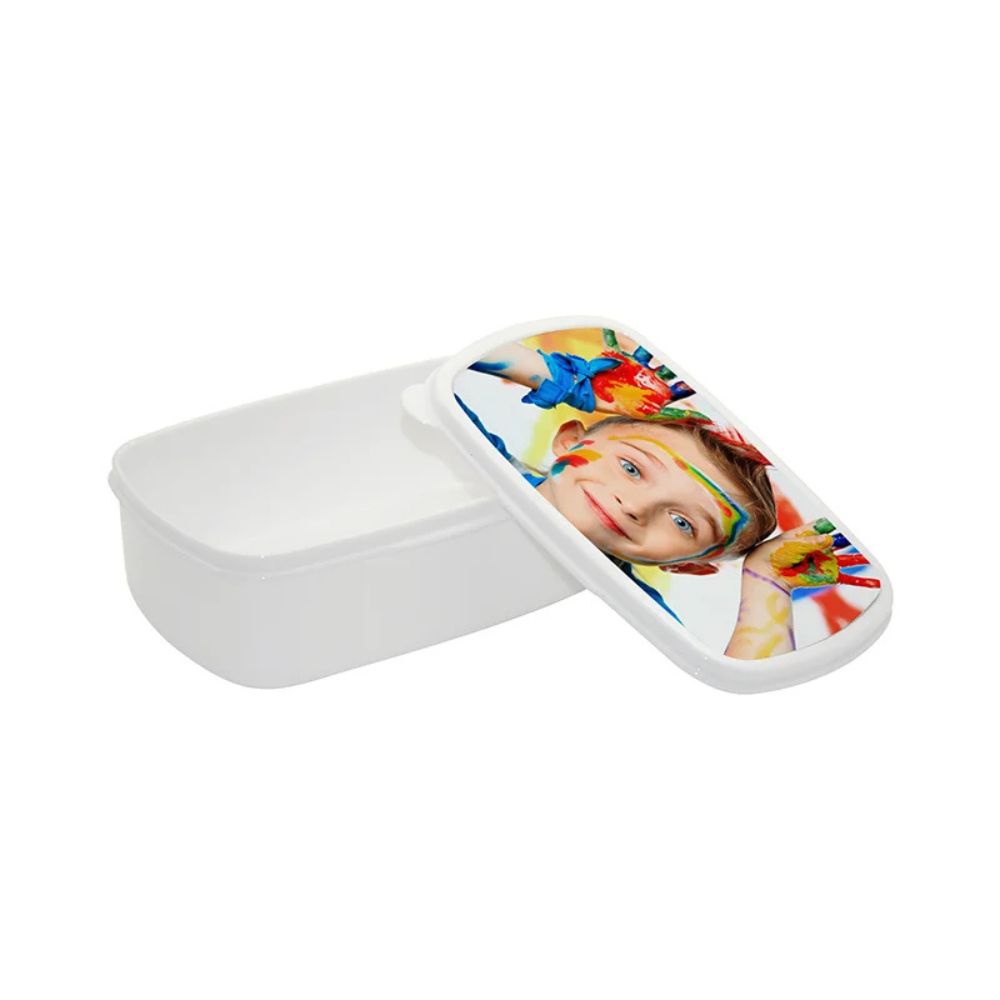 MissKraft - Sublimation - Boîte à goûter en Plastique - 18 x 13 cm - Blanc