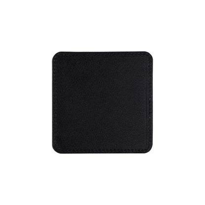 MissKraft - Sublimation - Sous-verre en Cuir - 10 x 10 cm - Marron/Noir