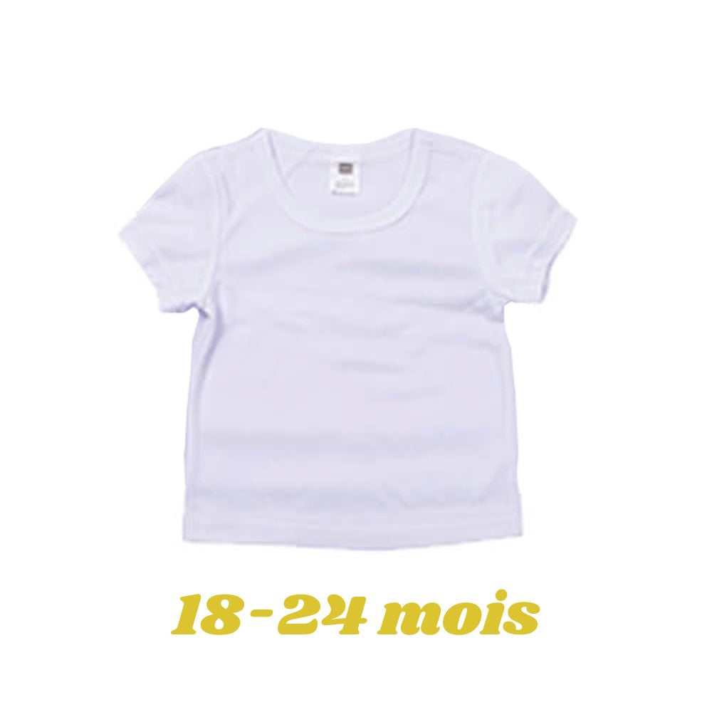 MissKraft - Sublimation - T-shirt Bébé - Blanc - 18/24 mois