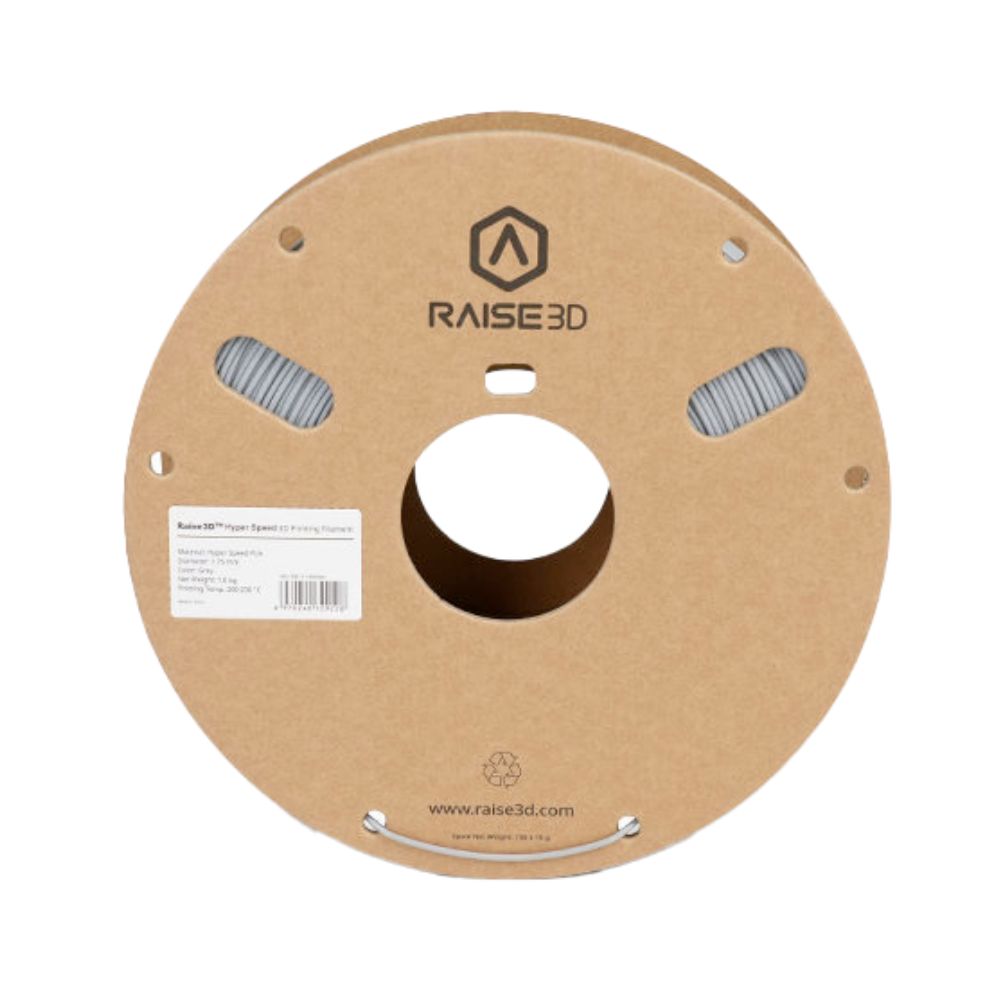 Raise3D Hyper Speed PLA filament Gris_bobine face