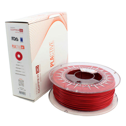 Copper3D - PLActive - Rouge (Red) - 1.75mm - 750gr, Filament, Copper3D