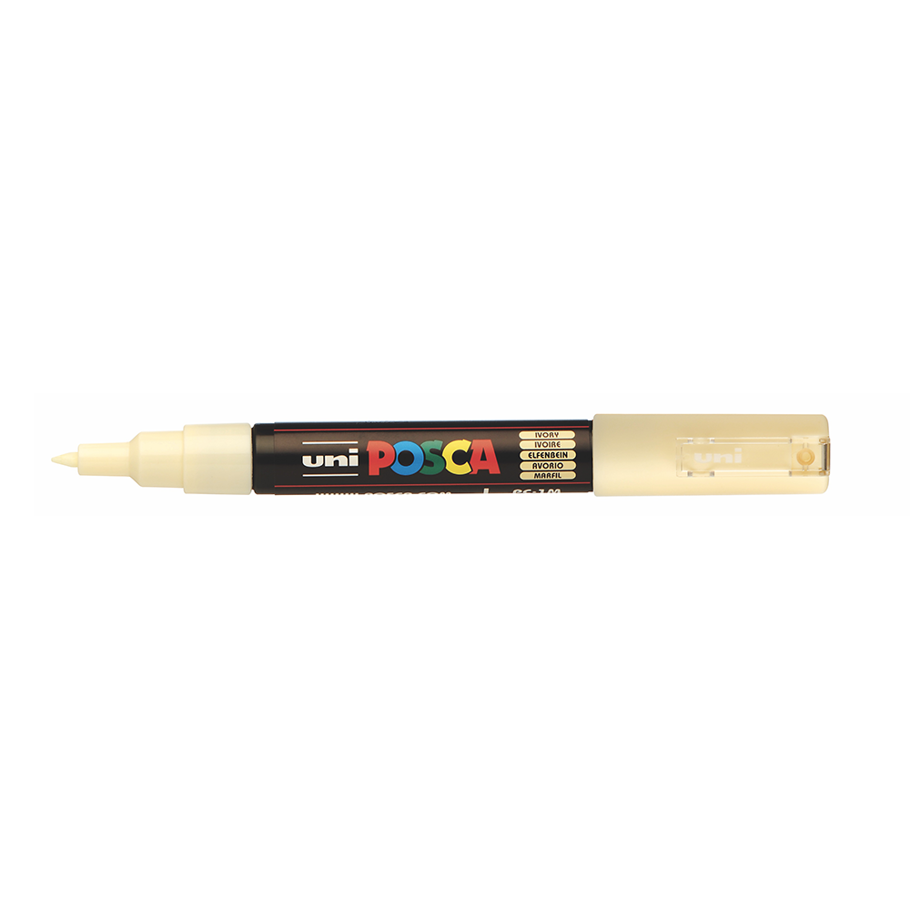 POSCA - Marqueur Pointe Conique Extra Fine - Ivoire