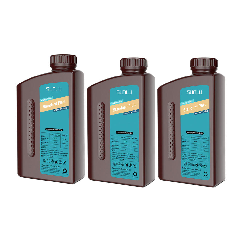 Sunlu - Résine Standard Plus Solid Grey_lot de 3