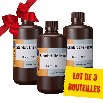 Pack Antinsky - 3x Standard Lite Resin - Noir (Black) - 1 kg