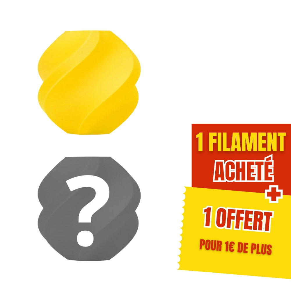 Pack Bambu Lab PA6-GF Jaune 1 acheté 1 offert