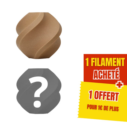 Pack Bambu Lab PA6-GF Marron 1 acheté 1 offert