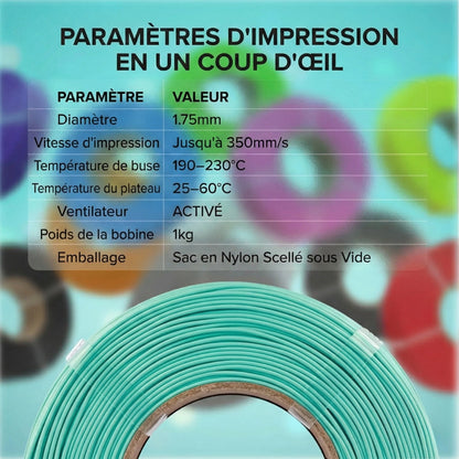 Panchroma Basic PLA - Bleu (Blue) - 1,75 mm - 1 kg - Refill