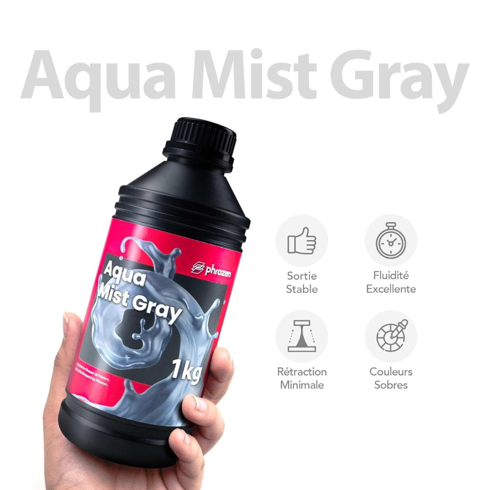 Phrozen - Résine Aqua - Gris Brumeux (Mist-Gray) - 1 kg 