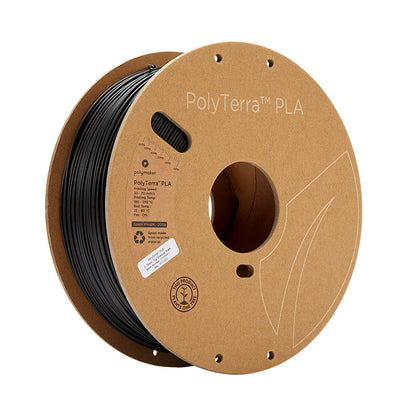 Polymaker - PolyTerra PLA - Noir Charbon (Charcoal Black) - 1,75 mm - 1 kg