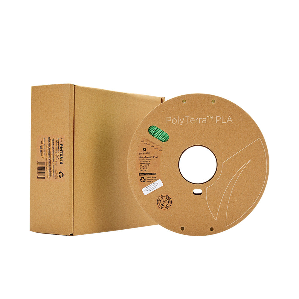 Polymaker - PolyTerra PLA - Vert Forêt (Forest Green) - 1.75 mm - 1 kg