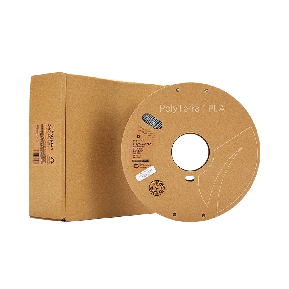 Polymaker - PolyTerra PLA - Gris Fossile (Fossil Grey) - 1.75 mm - 1 kg